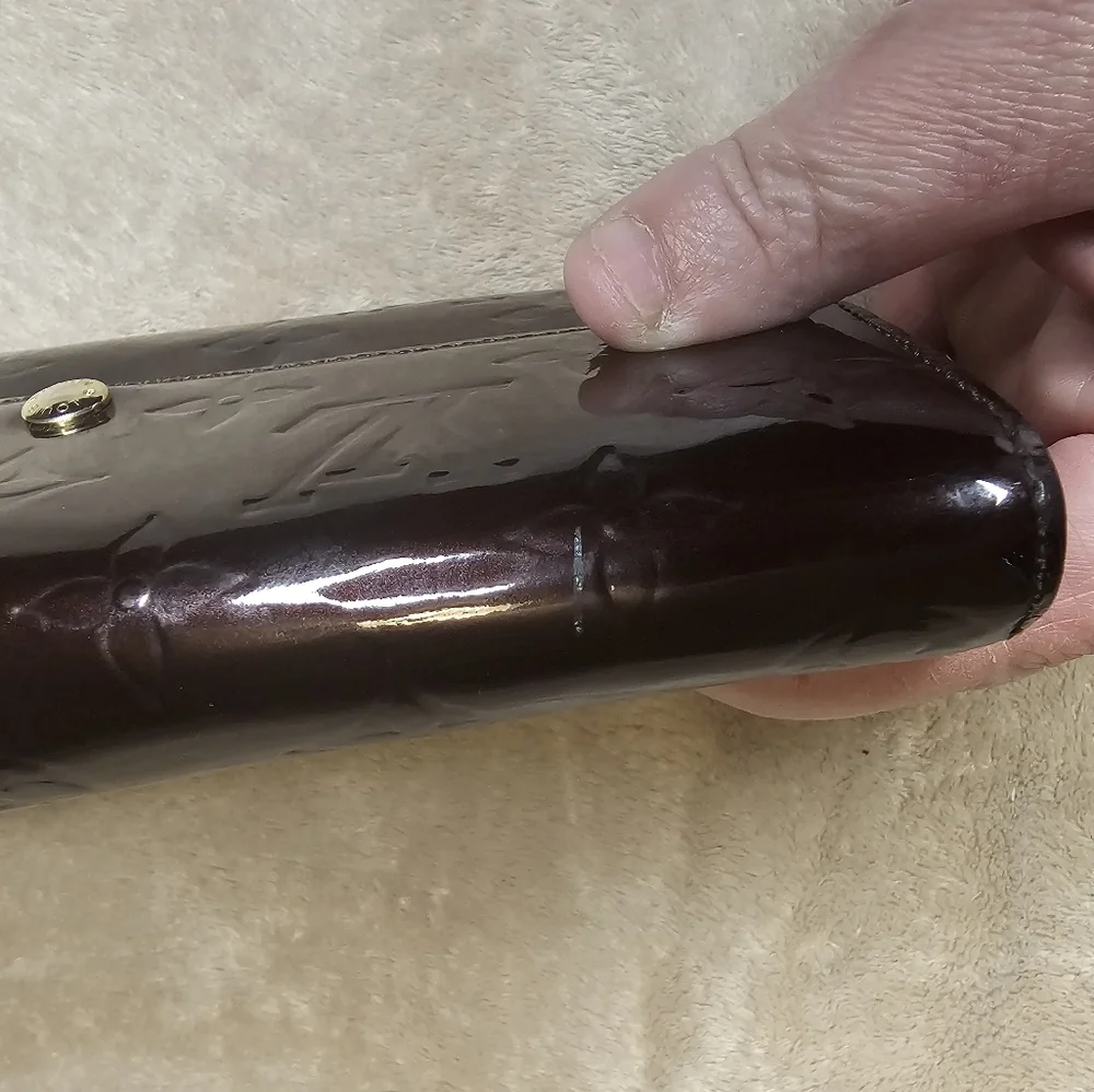 Louis Vuitton Patent Leather Vernis Burgundy Wallet